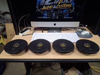 Kicker 6.5 four speakers complete with grills. Clean functioning. Merced California pick up 170.00