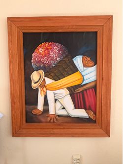 Latin Inspired Oversized Framed Artwork 50”.