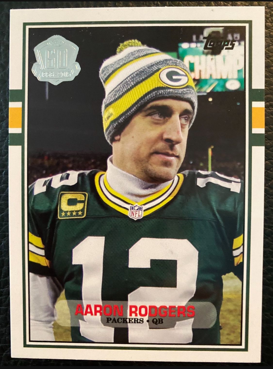 Aaron Rodgers 2015 Topps Football #T60-AR TOPPS 60th ANNIVERSARY!