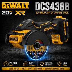 DeWalt DCS438B 20V MAX XR 3" Cut-Off Tool w/ Accessories New