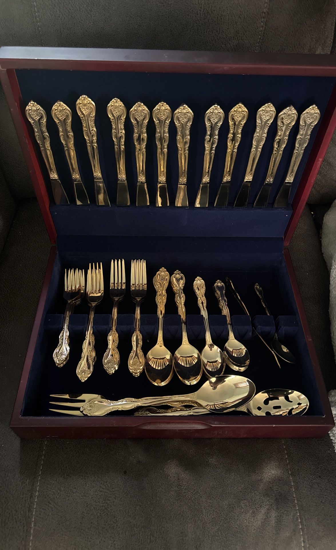 Gold Plated Cutlery Set