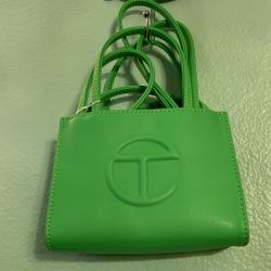 Vegan Leather Highlighter green Telfar