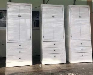 Tall closets white (( each
