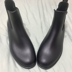 Women’s Chelsea Rain Boots - Black - Size 8.5 - Excellent Condition