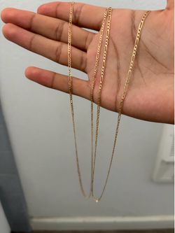 14K Figaro Chains