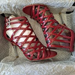 I.N.C Red Strappy Heels Pick Up Only