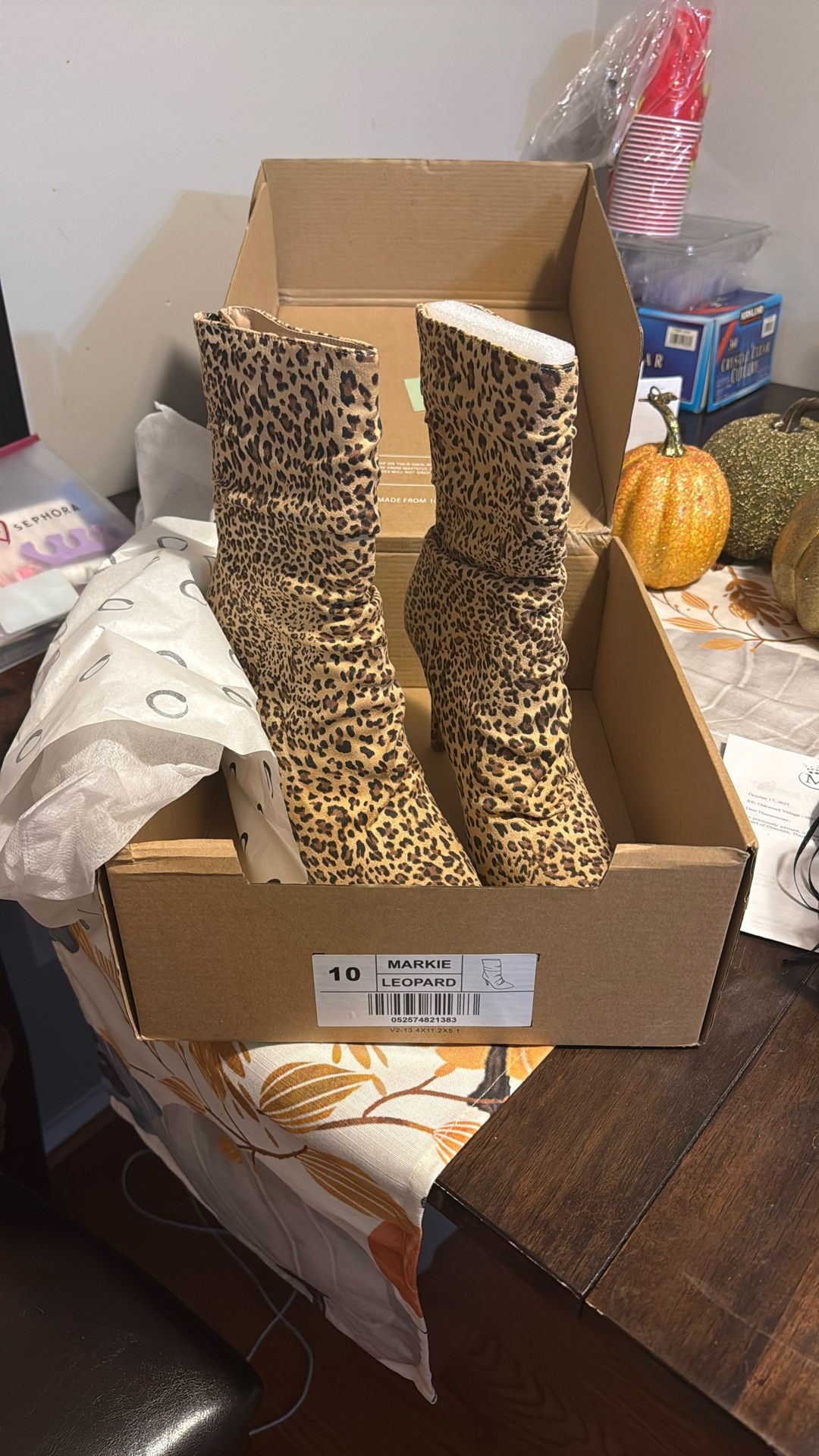 Leopard Print Boots