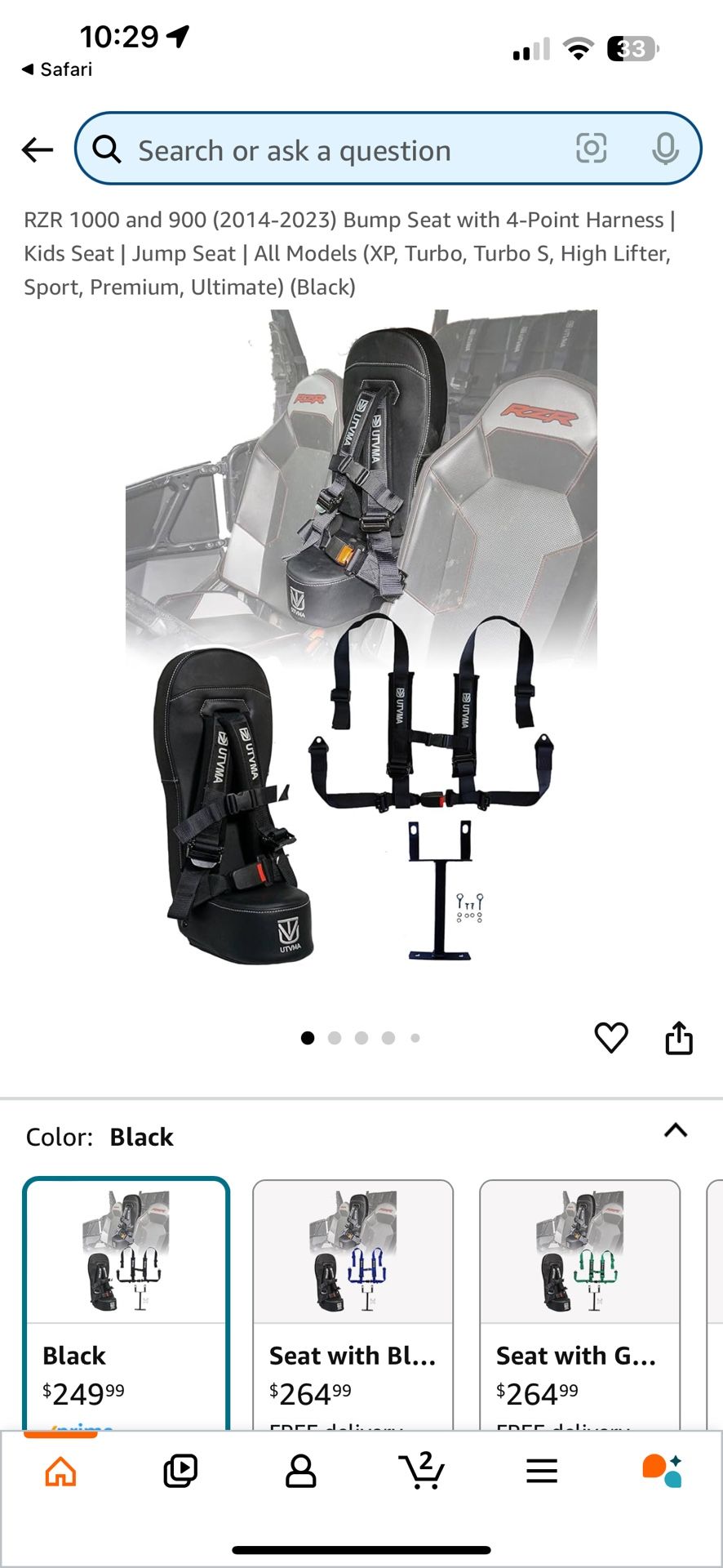 14-23 Rzr 900 Rzr 1000 Bump Seat