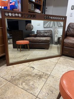 Mid Century Modern Sculpted Mirror by John Stuart