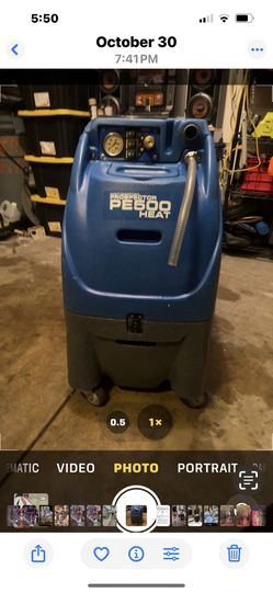 A portable carpet machine