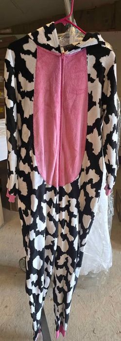 Women's cow print onesie size 12-14