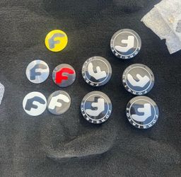 Forgiato OEM floating caps I have 5 caps black & grey, one is new the other four are 5 months old   Pick what color stickers u want 250$ can deliver