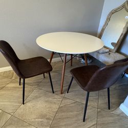 Dining Table With Three Chairs