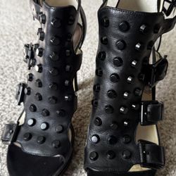 Michael Kors {Bryn} Black Studded Platform Heels