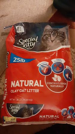 Special Kitty Natural cat litter 25lb bag. New, never opened