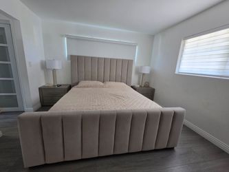 King size bed set designer