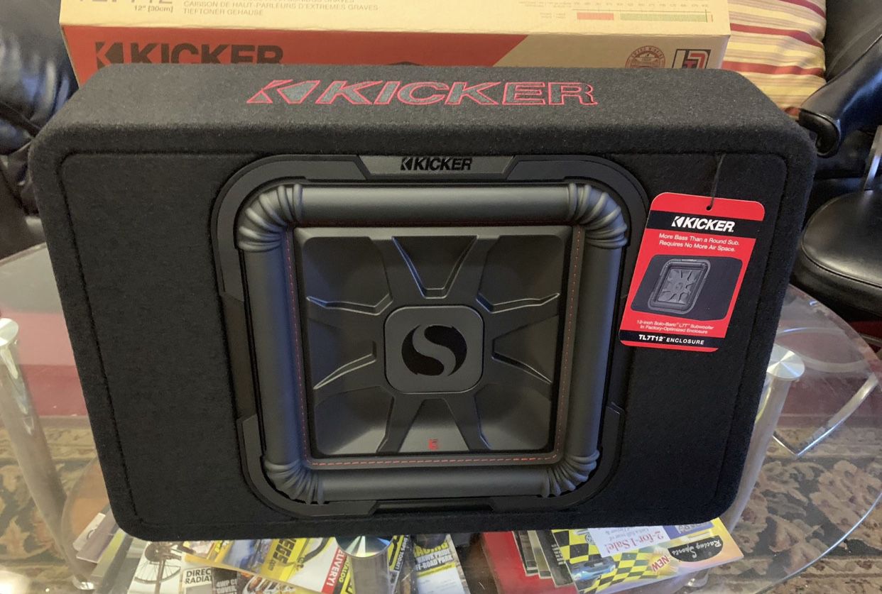 Kicker Car Audio . 12 Inch Car Stereo Subwoofer . L7 Thin Mount Truck Box . High Quality . New Years Super Sale . $225 . New
