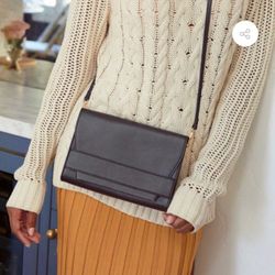 NEW Summer & Rose Black Crossbody Purse • Vegan Leather • Detachable Strap