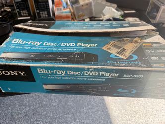 Sony Blu-ray Disc Player BDP-Sp Open Box Practically NEW all Wires Box   Sony Blu-ray/DVD Disc Player BDP-Sp Open Box practicaly New. 