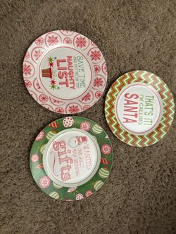 Christmas plates