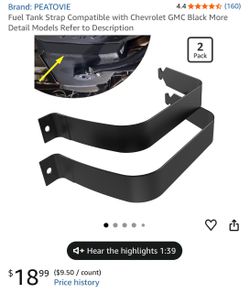Fuel Tank Strap Compatible with Chevrolet GMC Black More Detail Models Refer to Description