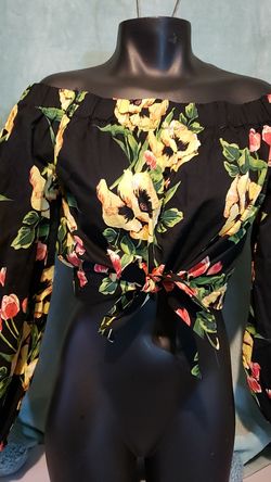 Forever 21 floral crop top