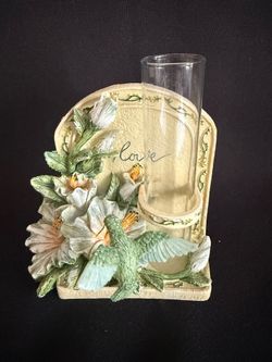 Vintage Hummingbird Bud Vase
