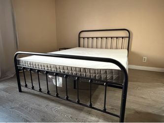 Queen Size Bed Frame and Mattress