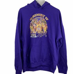 Hoodie Kobe Bryant In Memory Of. Purple & Gold Laker