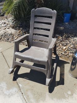 Outside rocking patio chair