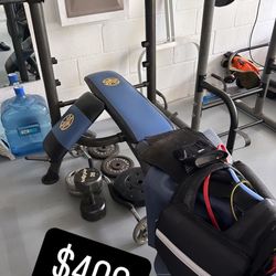 Weight Bench With Weights 