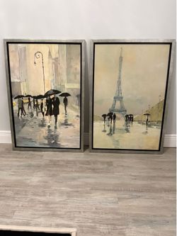 Paris theme comforter and frames