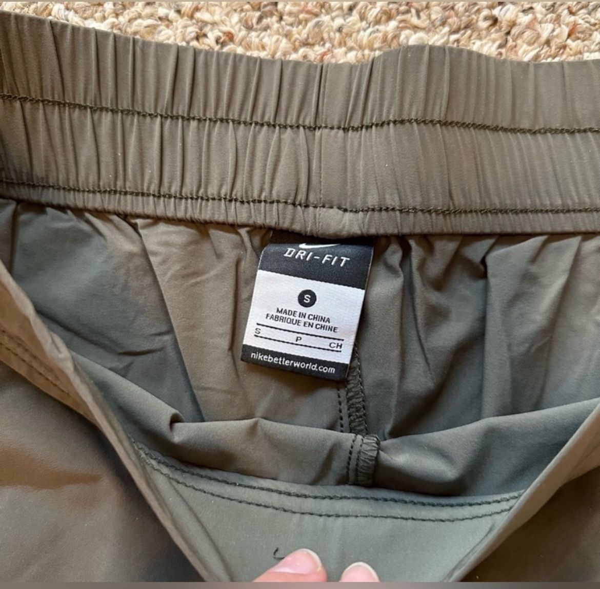 Nike Olive Green Joggers size S