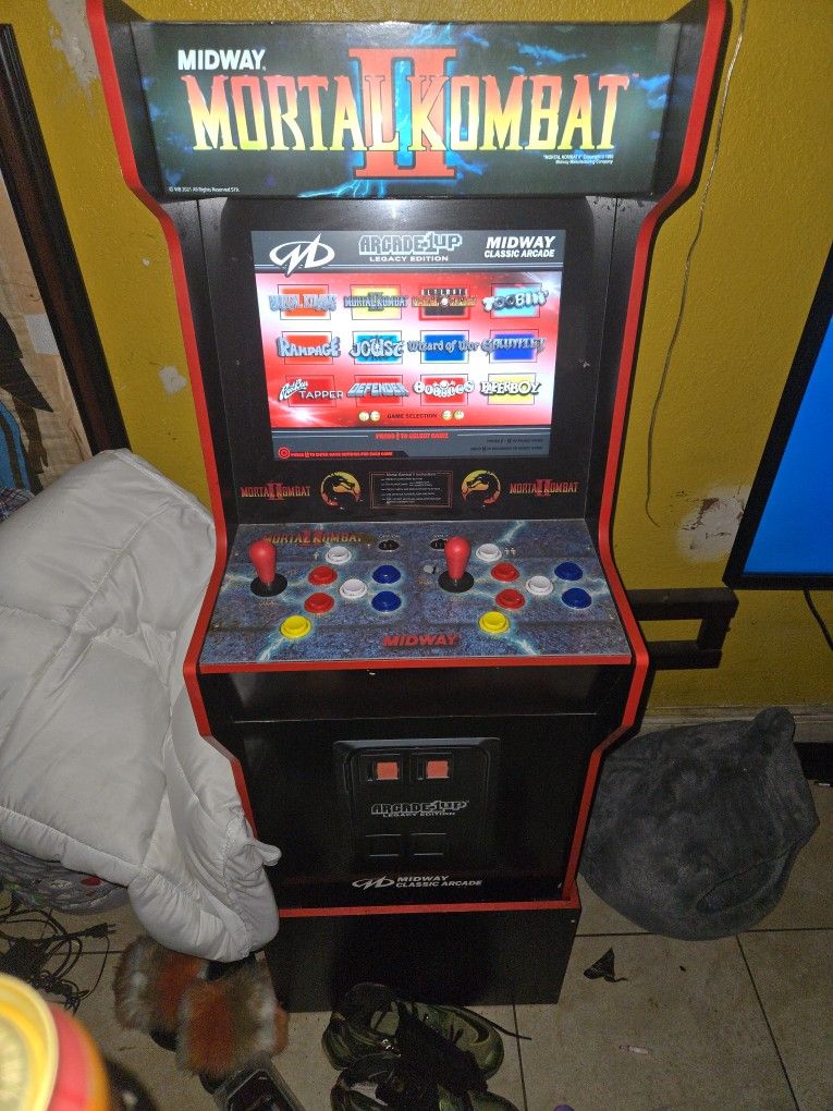 Arcade1Up - Mortal Kombat II Deluxe Arcade Game - Black