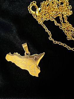 New Sicilian map pendant