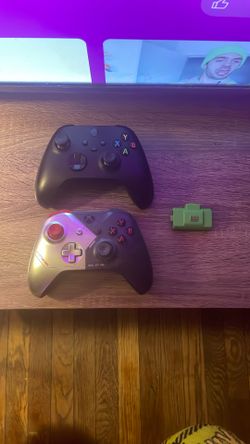 Two xbox controllers
