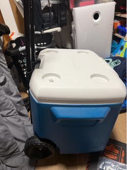 Coleman 60qt cooler hielera portable for sports etc with wheels 🛞