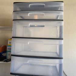 Large Five Drawer Container/$15