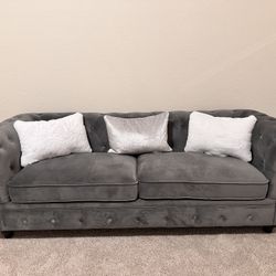 Medium Gray Luxury Couch 