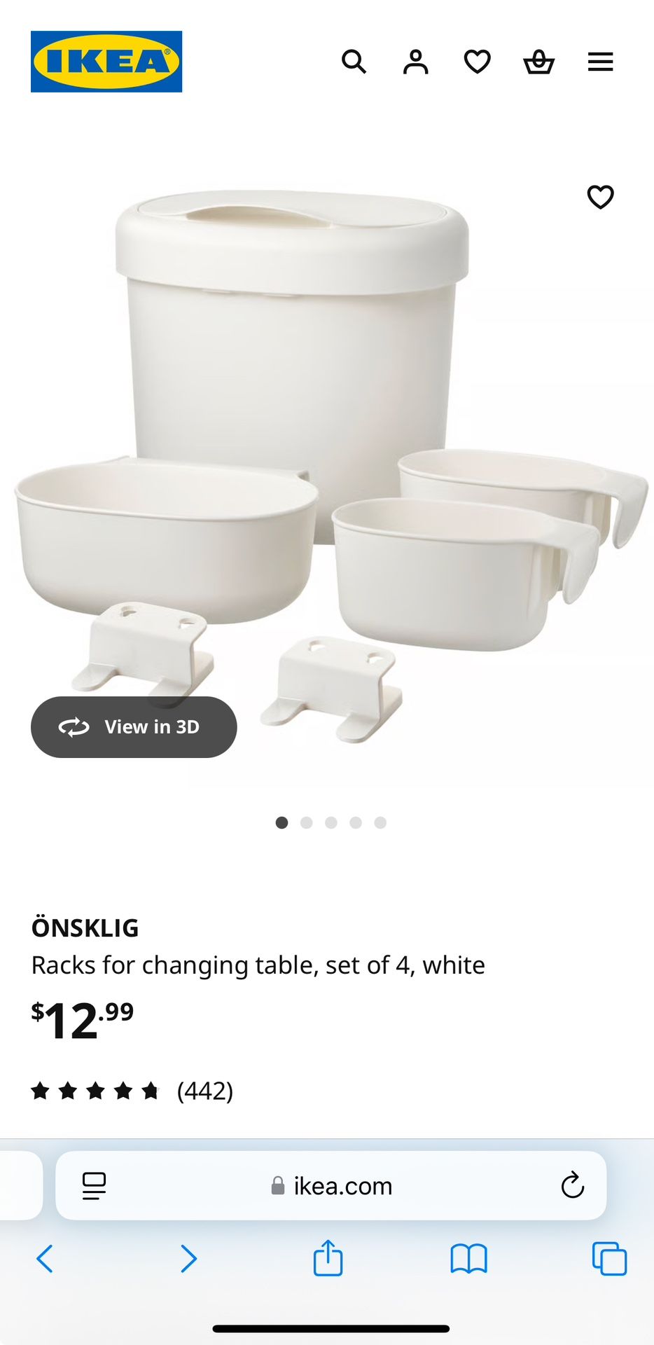 Changing Table Accessories 
