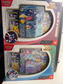 Pokémon TCG 30th Celebration Greninja & Sylveon ex Box Set
