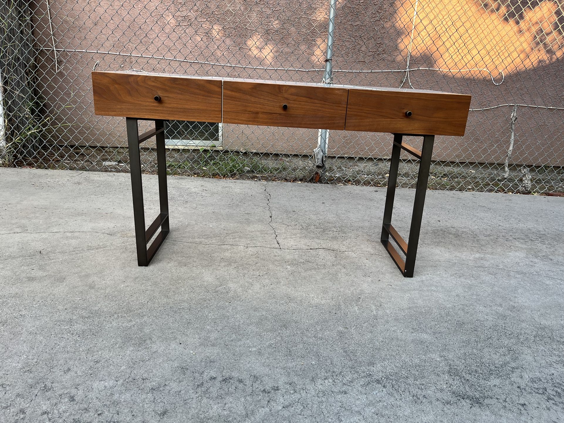 Four Hands Ducker Mid Century Modern Entry Table Console Table Desk.