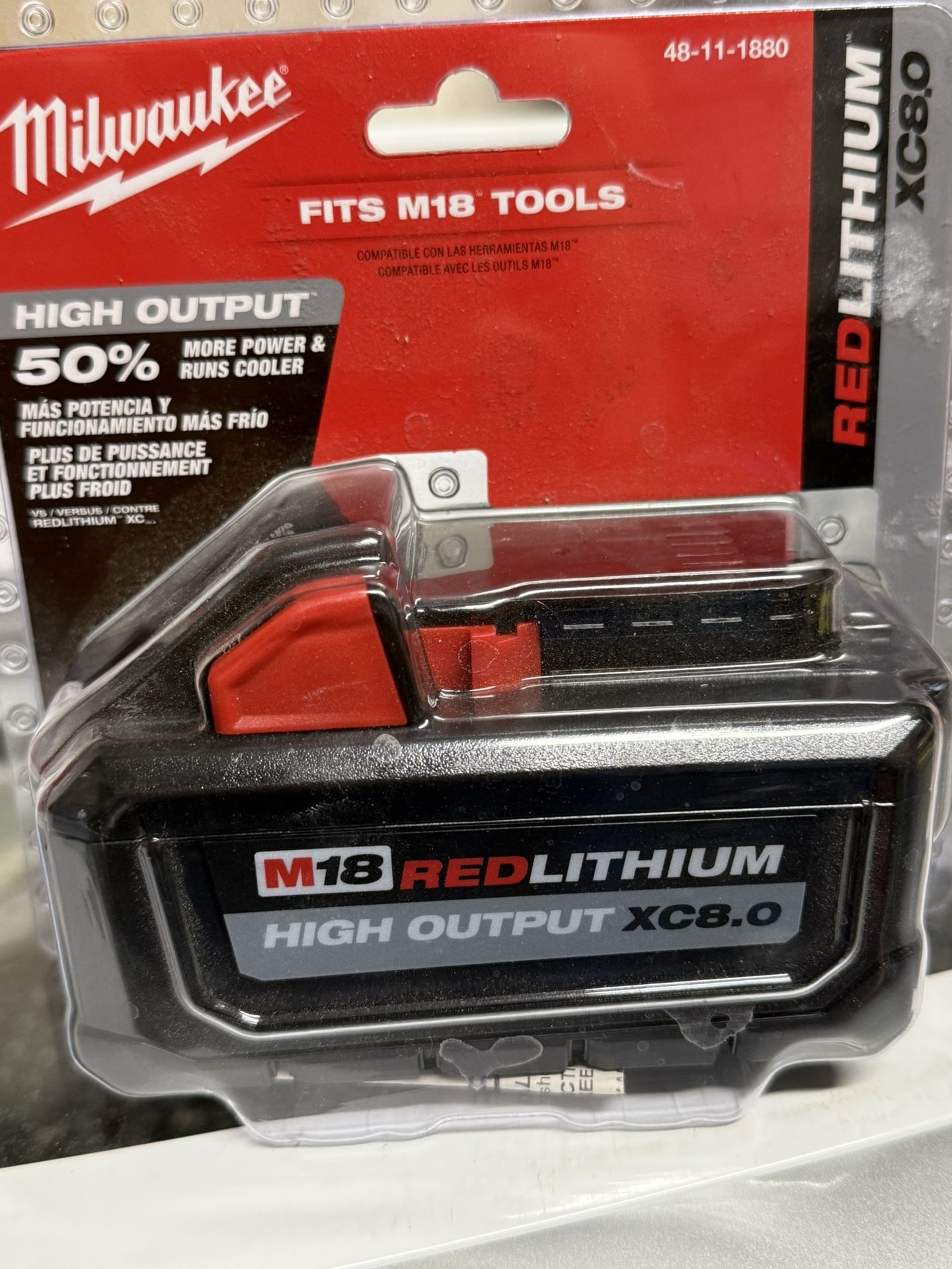 M18 18-Volt Lithium-lon HIGH OUTPUT XC 8.0 Ah Battery