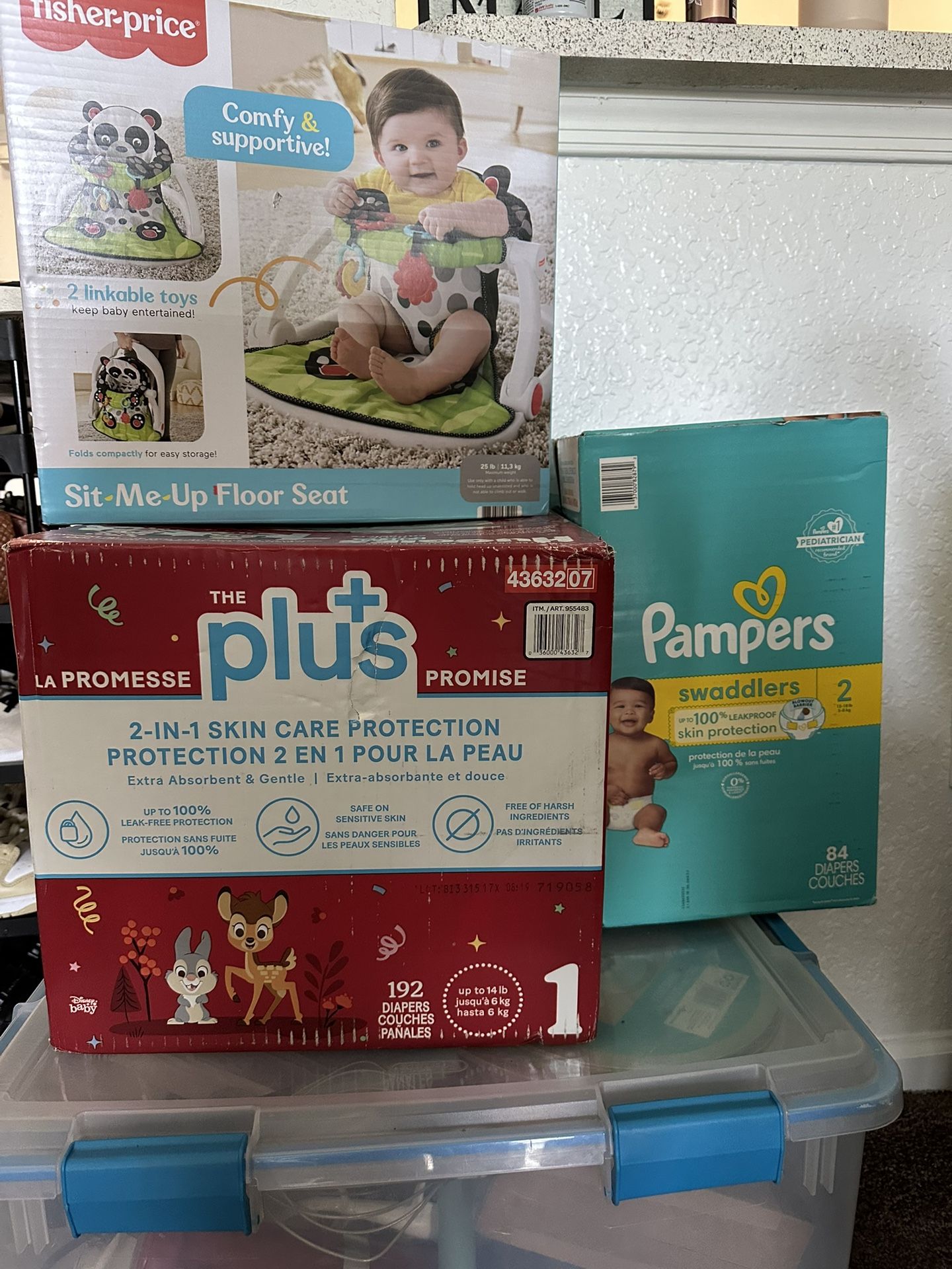 Diapers and Baby Seat (Bundle)
