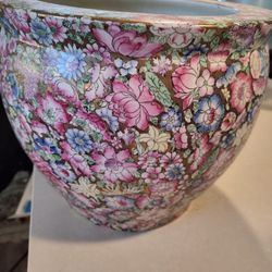 Chinese Floral Plant Pot