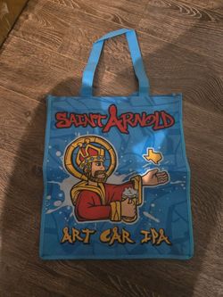 Saint arnold tote bag