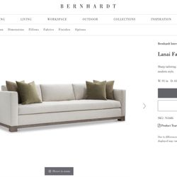 Bernhardt Sofa Lanai 