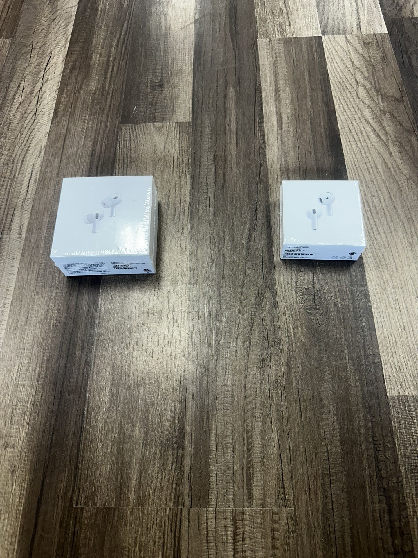 Apple Airpods Pro and Apple Airpods Generation 4 with active noise cancellation