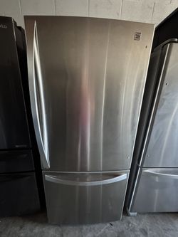 Kenmore Bottom Freezer Stainless Steel 30 Inch Wide