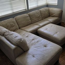 Sofa sectional leather 3 pcs.